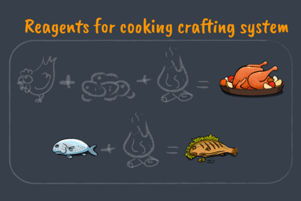 Cartoon Food Icons Game Set, a Food Illustration by Chuchilko shop (Photo 2 of 13)