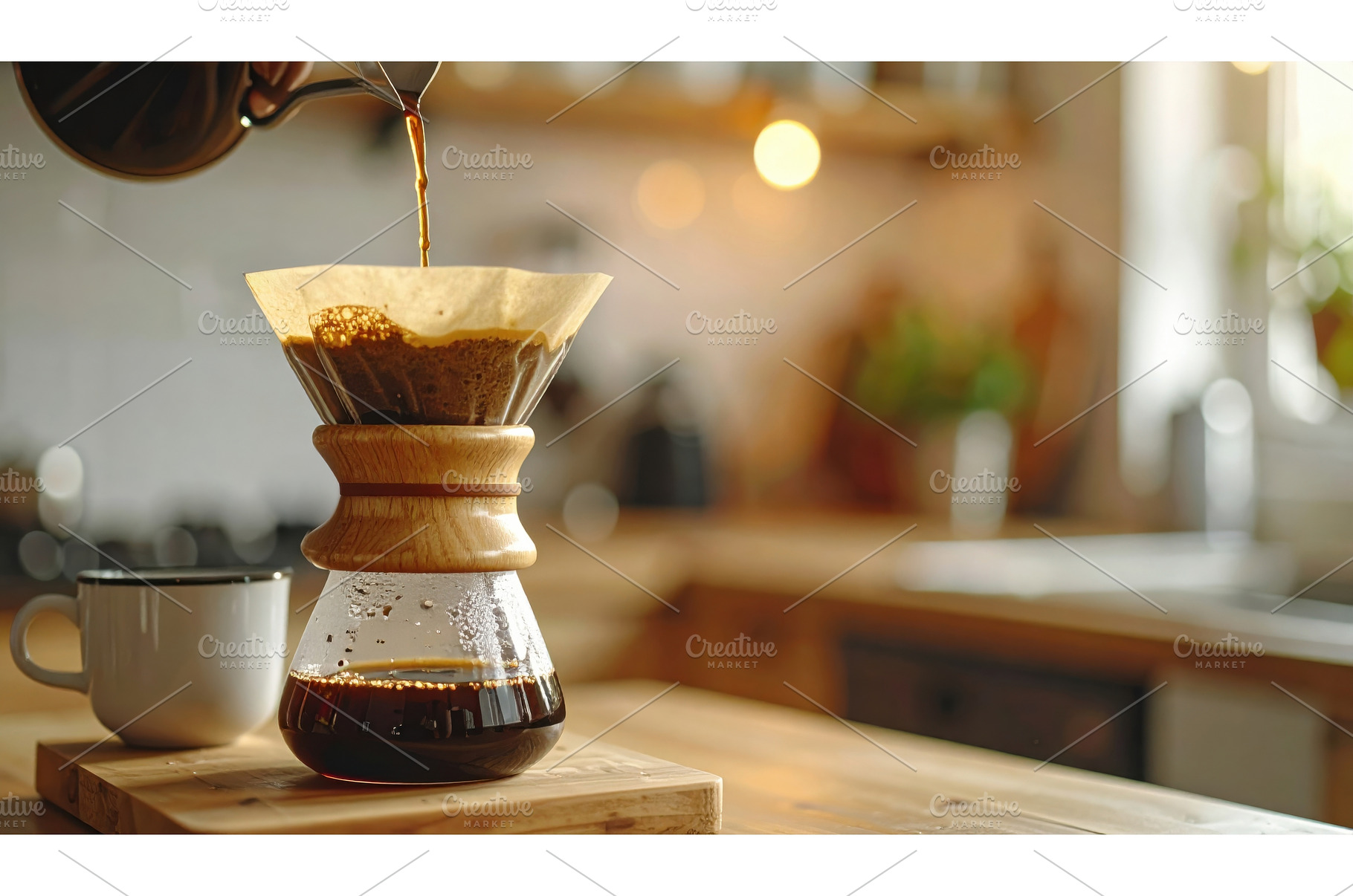 Pouring coffee through a paper, a Food & Drink Photo by Igor Tichonow