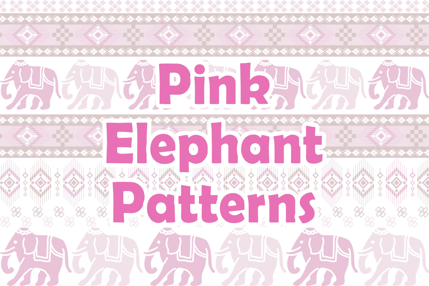 Pink Elephant Patterns