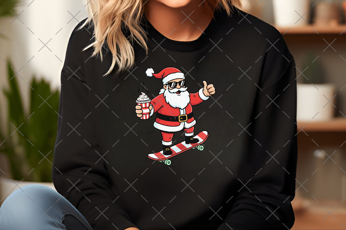 Cool Santa Claus PNG, an Illustration by Craft Nest (Photo 5 of 6)