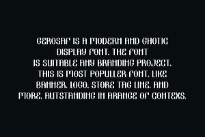 Gerosaf - Horror & Gothic Font