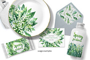 Lily of the Valley watercolor, an Illustration by ognivo (Thumbnail 3 of 3)