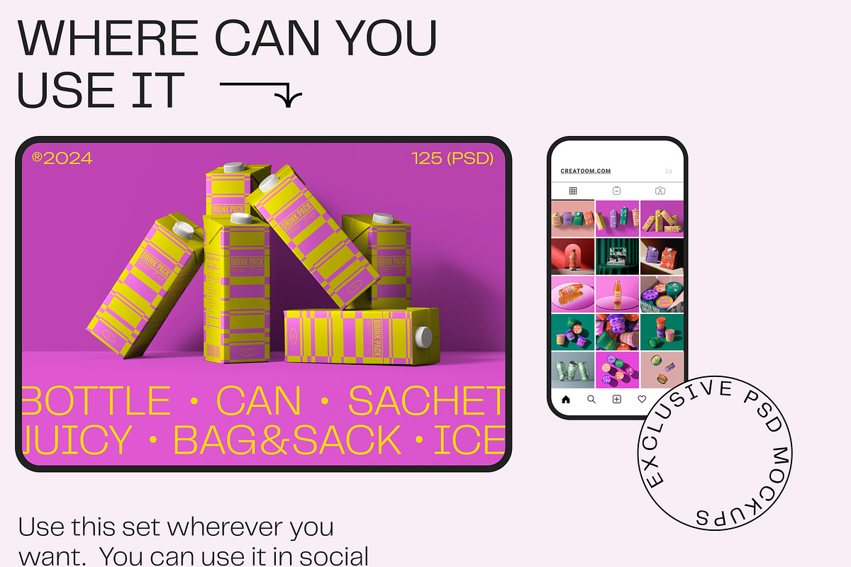 Mockup packaging set - part 2, a Packaging Mockup by Creatoom (Photo 10 of 12)