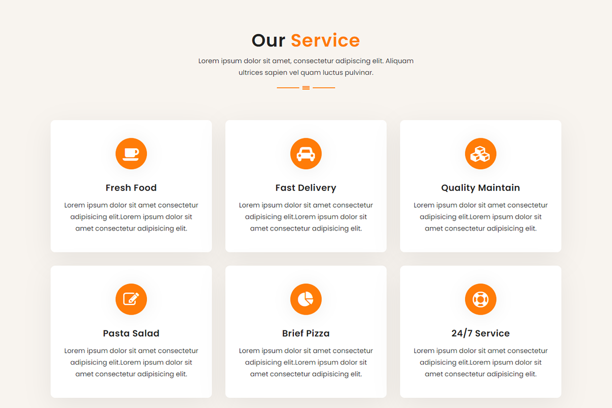 Foody - Food Delivery HTML Template, a Bootstrap Template by Themeplaza (Photo 3 of 7)