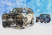 Watercolor Sketch Art, an Action Add-On by Mint Actions (Thumbnail 9 of 12)