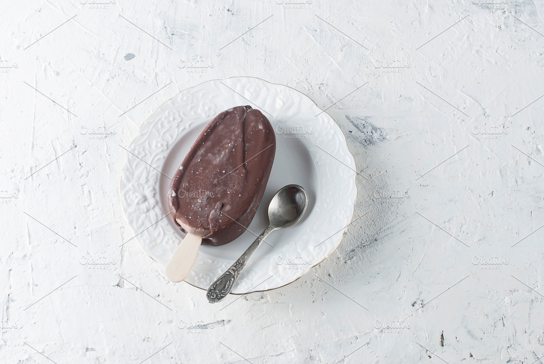 Ice cream in milk chocolate featuring ice cream, coffee, and ice-cream, a Food & Drink Photo by vimart