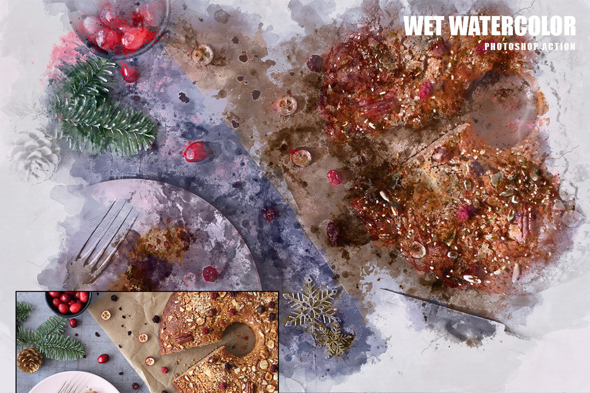 Wet Watercolor Photoshop Action, an Action Add-On by AndriyFM (Photo 14 of 20)