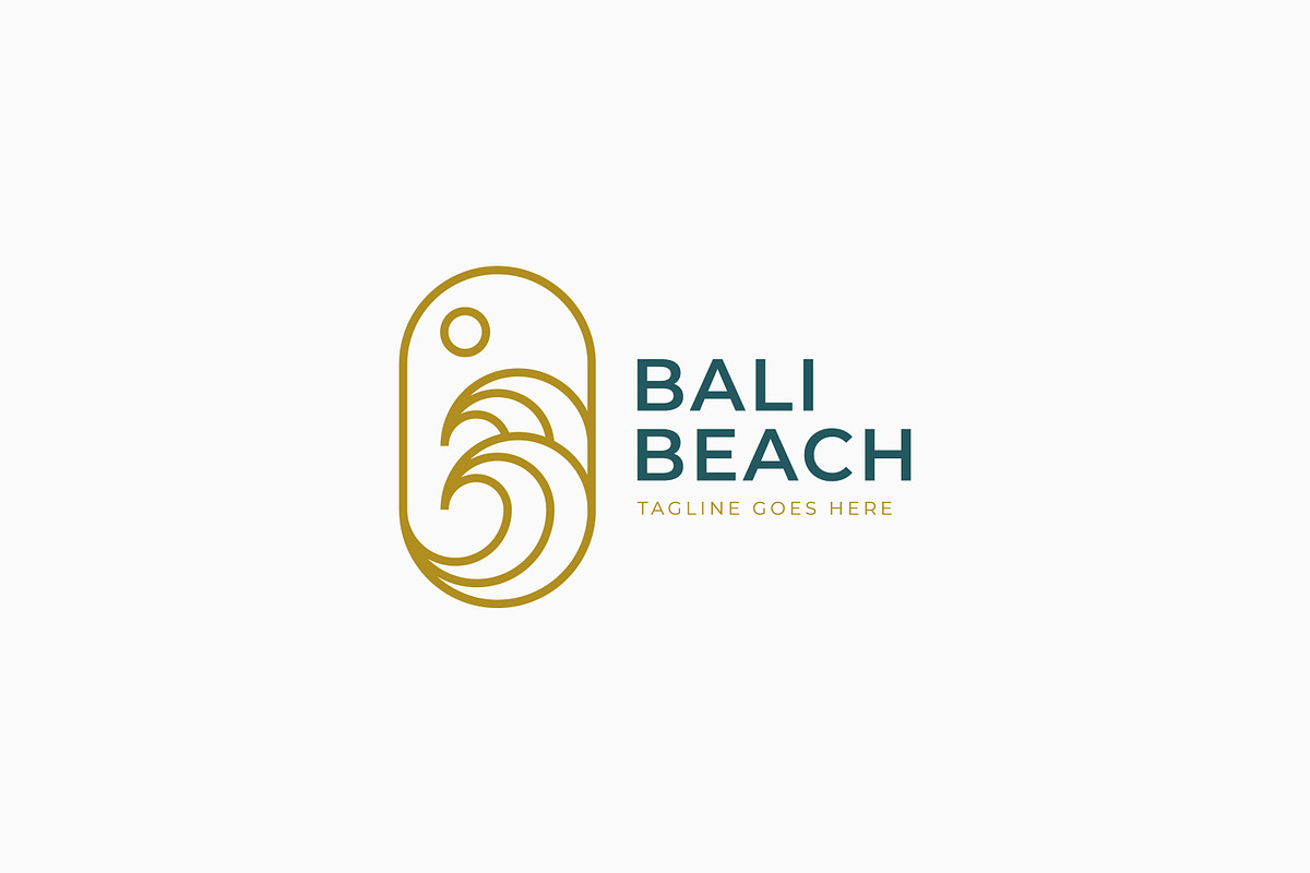 Elegant Bali Beach Wave Logo, a Branding & Logo Template by Signatoro (Photo 2 of 2)