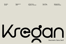 Kregan - Futuristic Geometric Sans