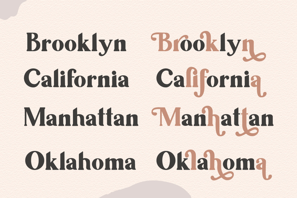 Ragila ~ Ligature Serif Font preview 8