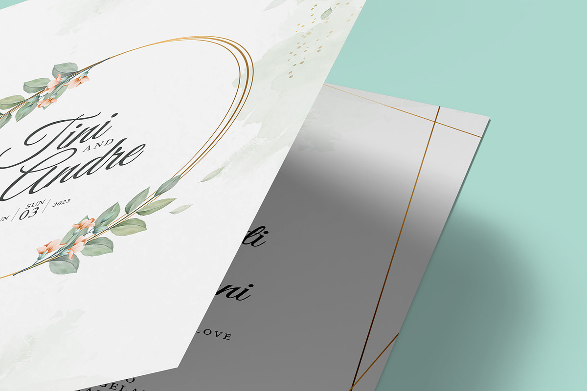 Invitation & Greeting Card Mockup, an Advertising Mockup by Illusiongraphic (Photo 18 of 27)