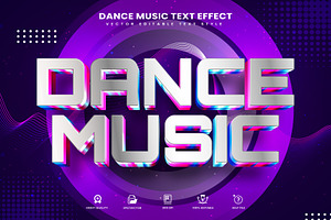 Dance Music Editable Text Effect