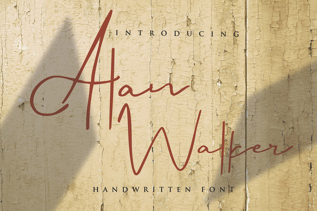 alan walker, a Handwritten Font by Mariyana (Photo 2 of 5)