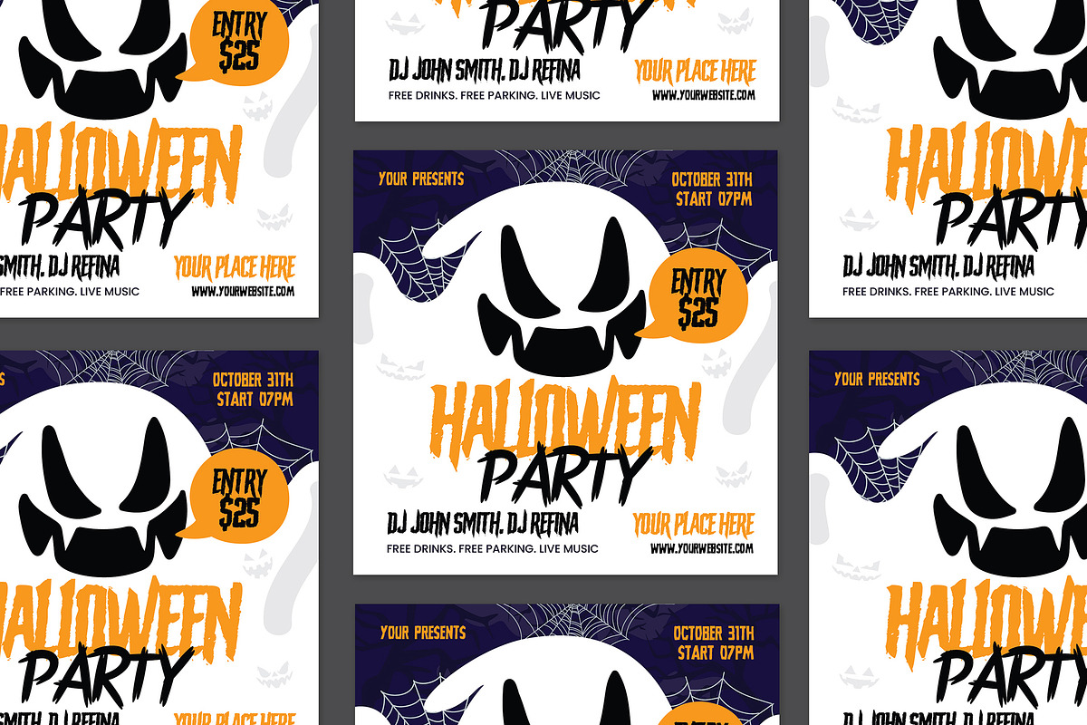 Halloween Flyer, a Flyer Template by Creativestoree (Photo 2 of 5)