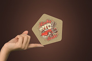 Clean Hand Balance Coaster Mockup x4, a Packaging Mockup by SmartDesigns (Thumbnail 5 of 5)