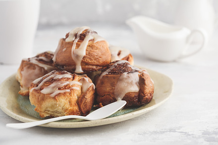 Homemade cinnamon buns stock photo containing background and baked, a Food & Drink Photo by vaaseenaa