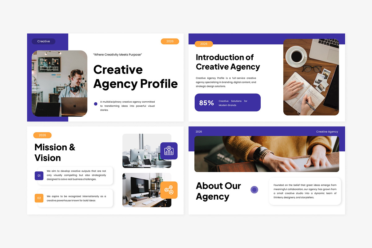 Creative Agency Profile Powerpoint, a Presentation Template by Eklip Studio (Photo 3 of 6)
