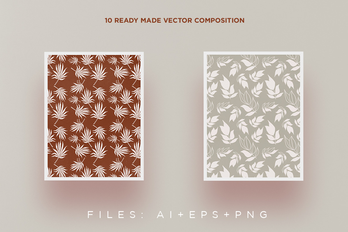 Botanical Seamless Patterns V2, a Pattern Graphic by PixelHive Pro (Photo 9 of 17)