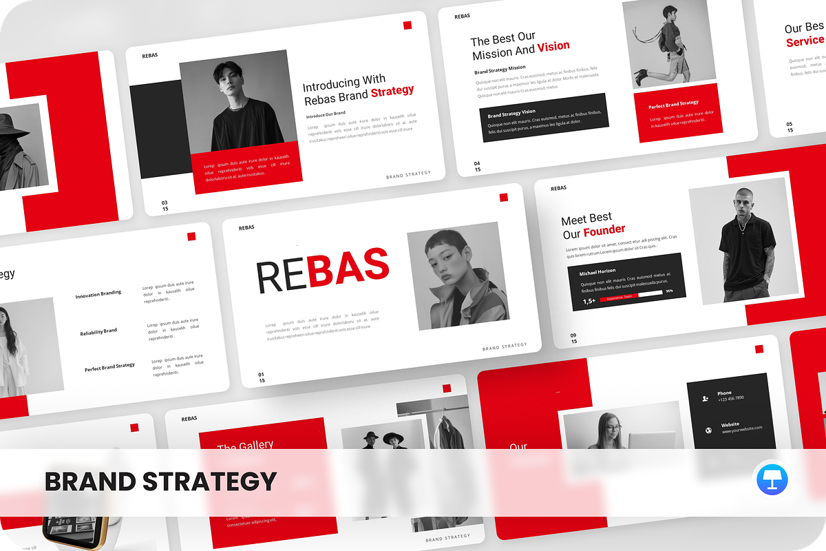 Brand Strategy Presentation Keynote, a Presentation Template by SquidPixey (Photo 1 of 6)