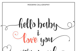  I love you. Calligraphic 