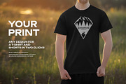 7 Mockups of Men's T-Shirt Outdoors, a Shirt Mockup by Grow Design Craft Studio (Thumbnail 4 of 6)