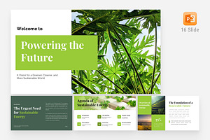 Clean Energy Sustainability Template, a Presentation Template by Eklip Studio