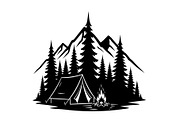 50 Camping Mountain Vector Bundle, an Illustration by jahid234 (Thumbnail 3 of 51)