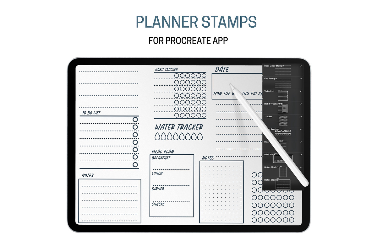 Planner Creator Procreate Brushes, a Brush Add-On by Brush Lab (Photo 6 of 8)