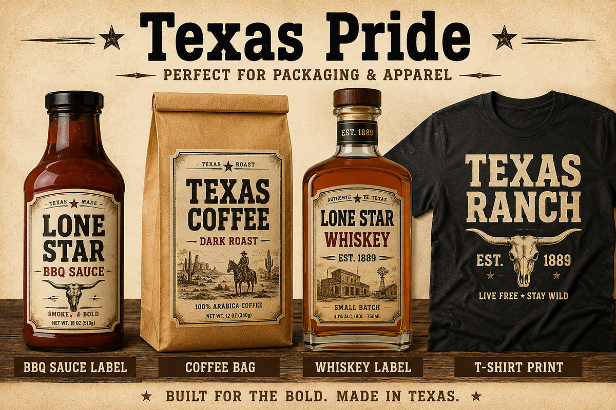 Texas Pride, a Serif Font by Wow Magic (Photo 8 of 9)