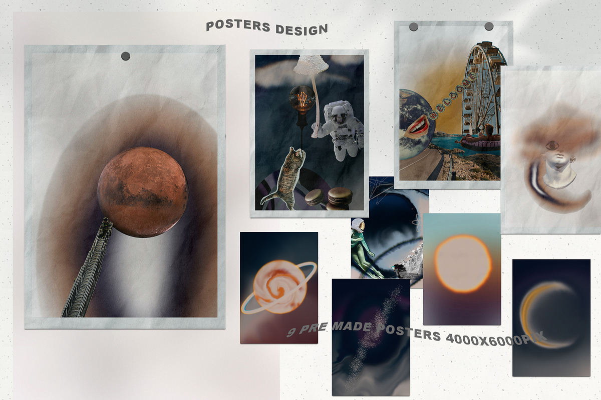 -20% Space Collage & Grainy Gradient, an Object Graphic by Cat In Colour (Photo 3 of 10)