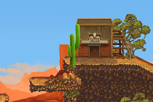 Old West Town - Game Tileset