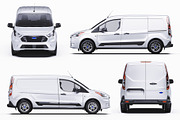 LWB Compact Cargo Van Mockup Set, a Product Mockup by Halal Graphic Studio (Thumbnail 13 of 14)