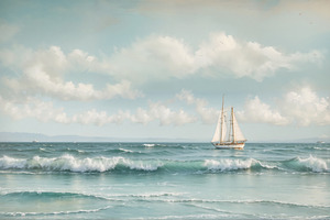 Seascape Wall Mural & Wallpaper