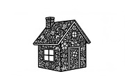 Cute House Silhouette Bundle, an Illustration by Designs_River (Thumbnail 7 of 31)