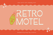 RETRO MOTEL by Meg Tay Creative, a Sans Serif Font by Meg Tay Creative (Thumbnail 1 of 5)