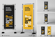 Stand Banner Mockup Sets, an Advertising Mockup by Artnivora.Std (Thumbnail 1 of 4)