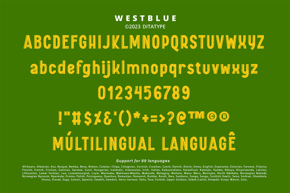 Westblue, a Sans Serif Font by Ditatype (Photo 9 of 10)