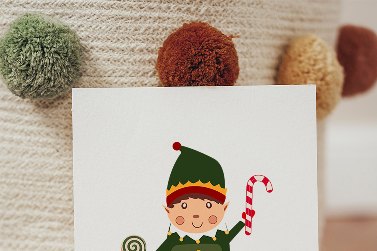 Cute Christmas Elf on Santa Workshop, a Seasonal Illustration by animatizmagix (Photo 4 of 4)