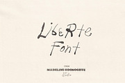 Liberte Hand Painted Font, a Handwritten Font by Madeline ODonoghue Design (Thumbnail 4 of 11)