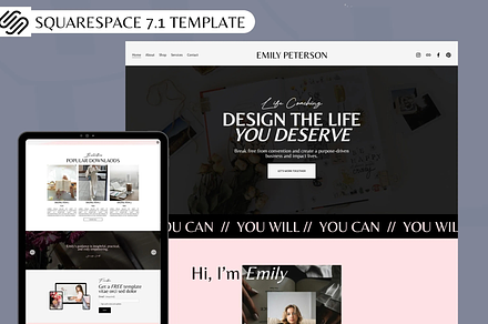 Squarespace template coach 7.1