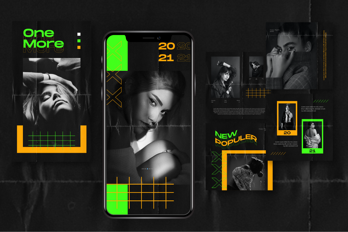 Marrion Instagram Template, a Social Media Template by Inkofert (Photo 2 of 10)