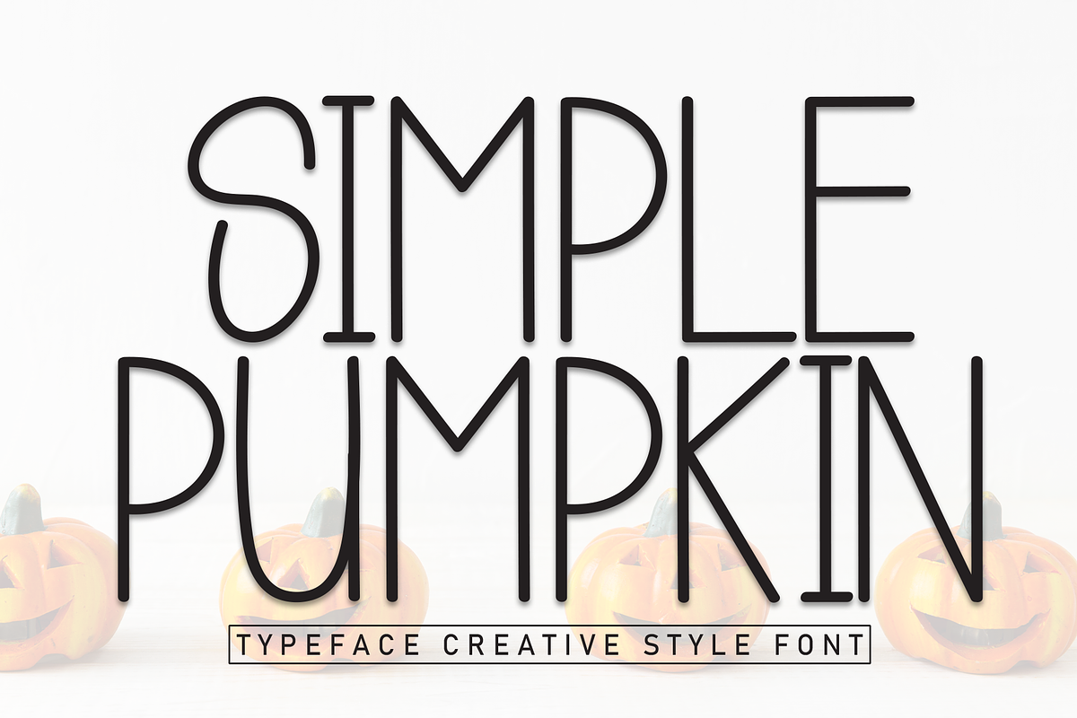 Simple Pumpkin | Script Font, a Script Font by Scratchones (Photo 1 of 8)