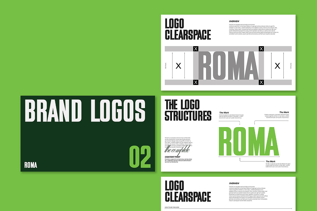 ROMA | Creative Brand Guidelines, a Branding & Logo Template by Templeste (Photo 5 of 8)