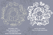 laurel wreath SVG, flower border, a Graphic by hanacrochetdesign (Thumbnail 3 of 11)