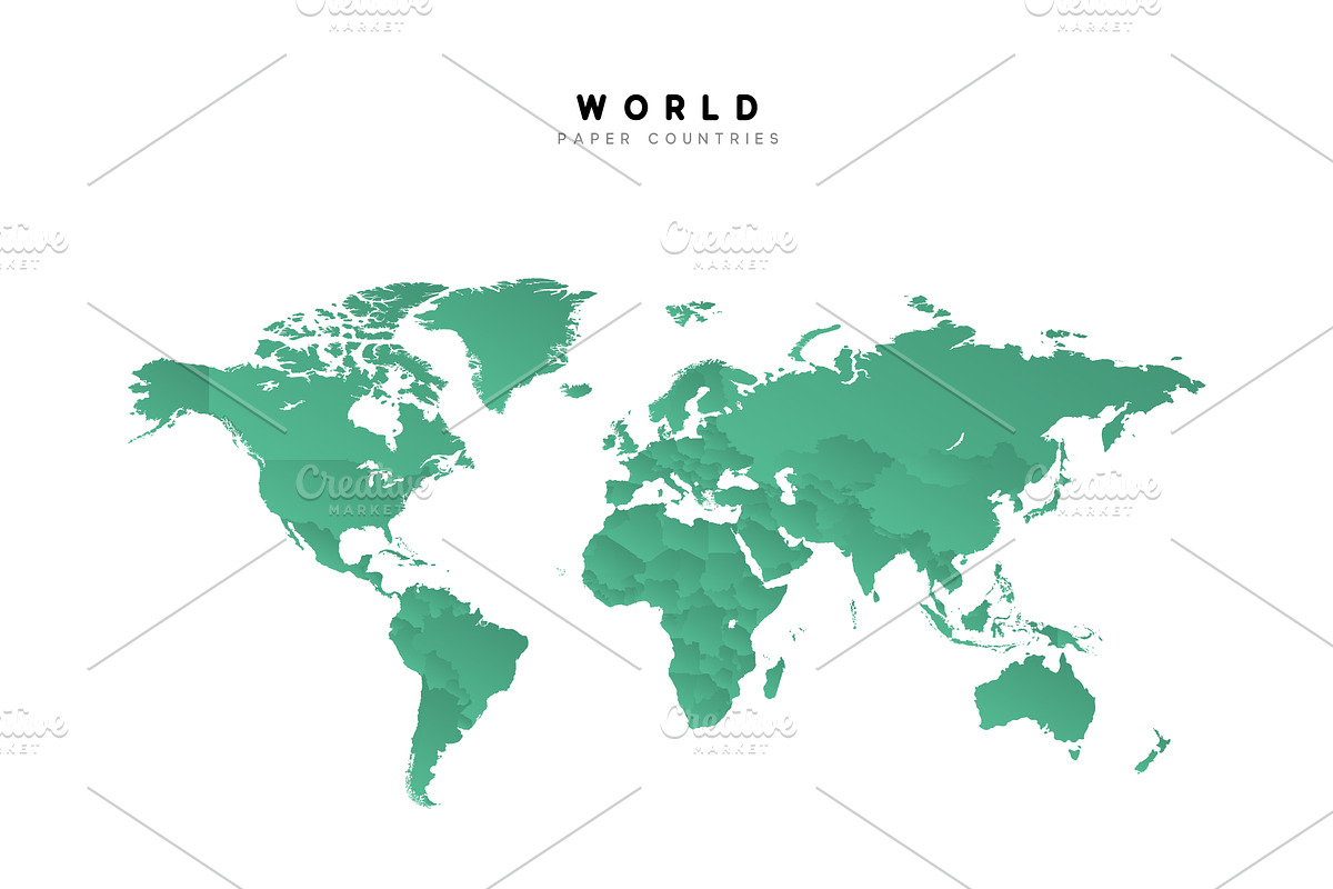 World Map Vectors, a Templates & Theme by Modern vector