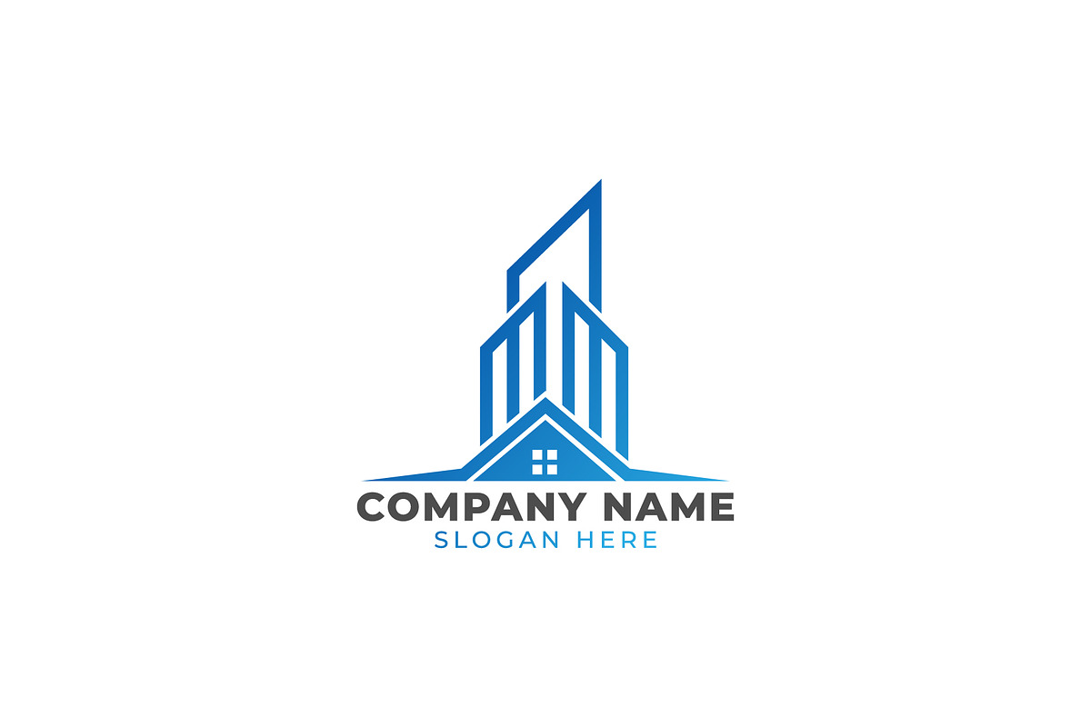 Real estate logo design concept, a Branding & Logo Template by Logo_Luck