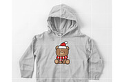 Cute Christmas Bear SVG for Cricut, an Illustration by TheHitShop (Thumbnail 4 of 10)