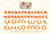 Retro Daisy - Groovy Retro Font, a Handwritten Font by Keithzo (Thumbnail 8 of 9)