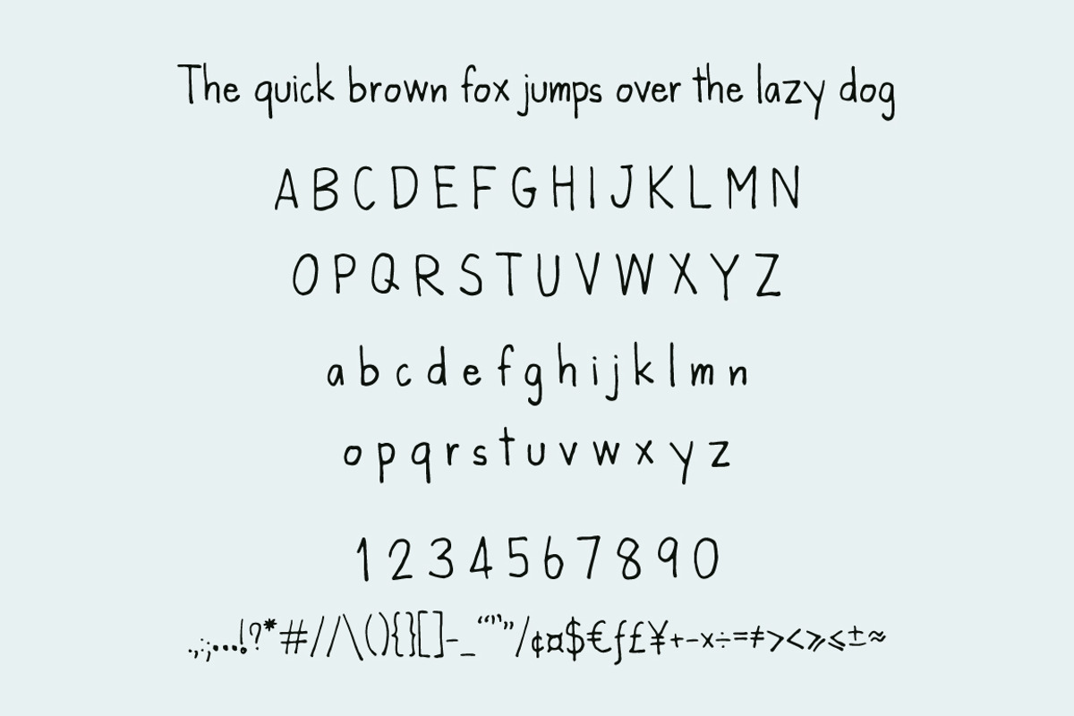 Kanda Handwriting Typeface preview 8