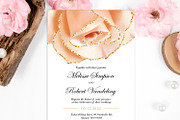 Rose gold Wedding Set, an Invitation Template by DreamsClipArt (Thumbnail 4 of 4)